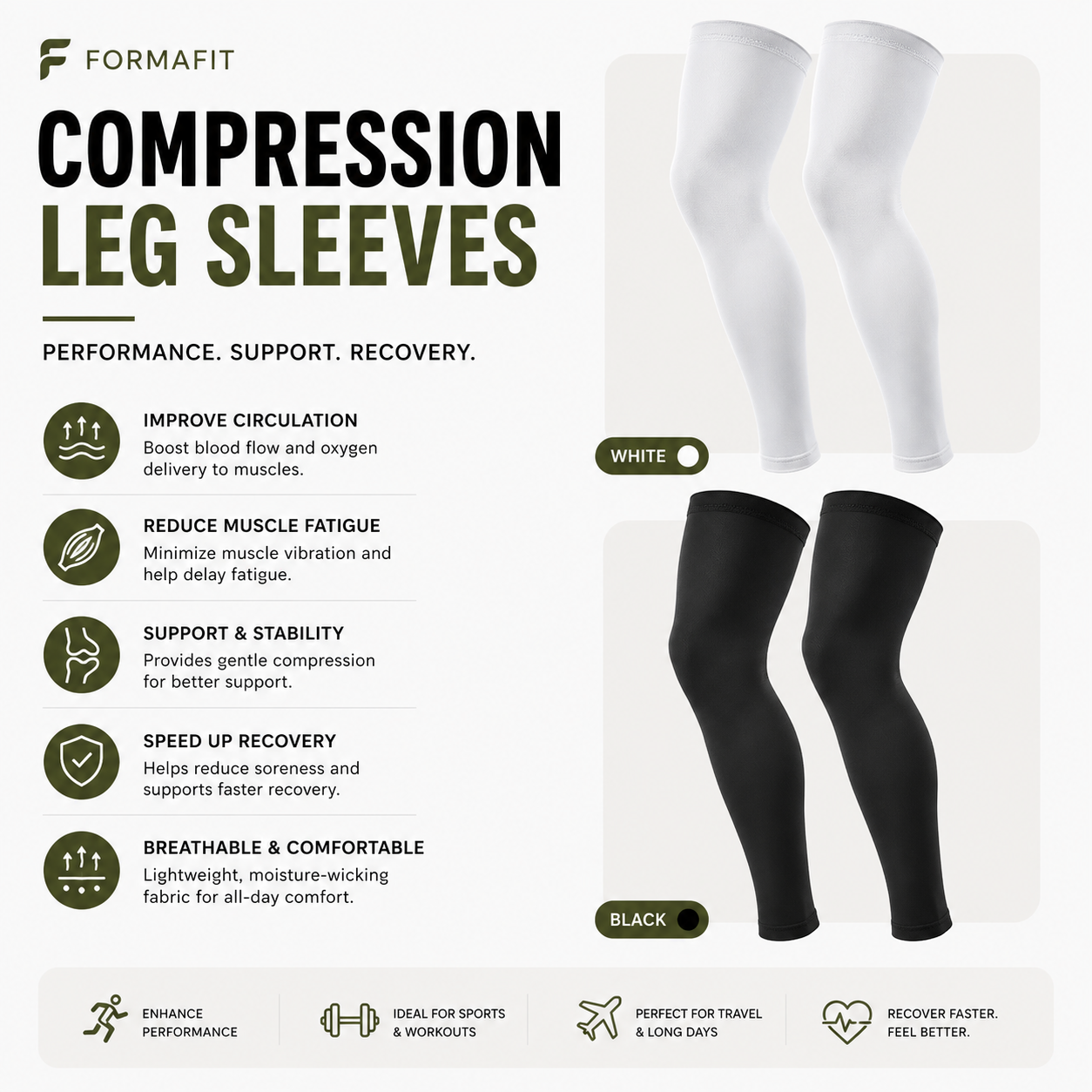 FORMAFIT™ Compression Leg Sleeves